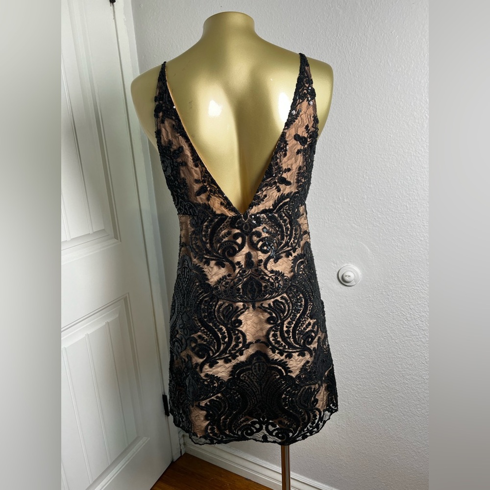 Free People Night Shimmers Mini Dress 0 - Picture 3 of 7